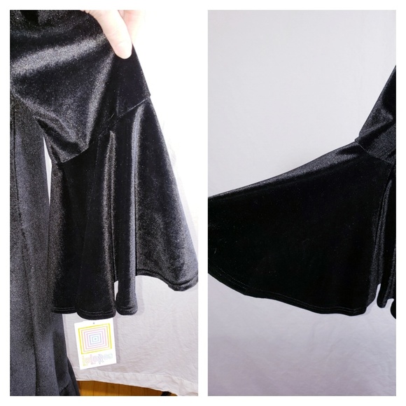 SOLD NWT Lularoe Maurine Velvet Dress Medium - Picture 4 of 8